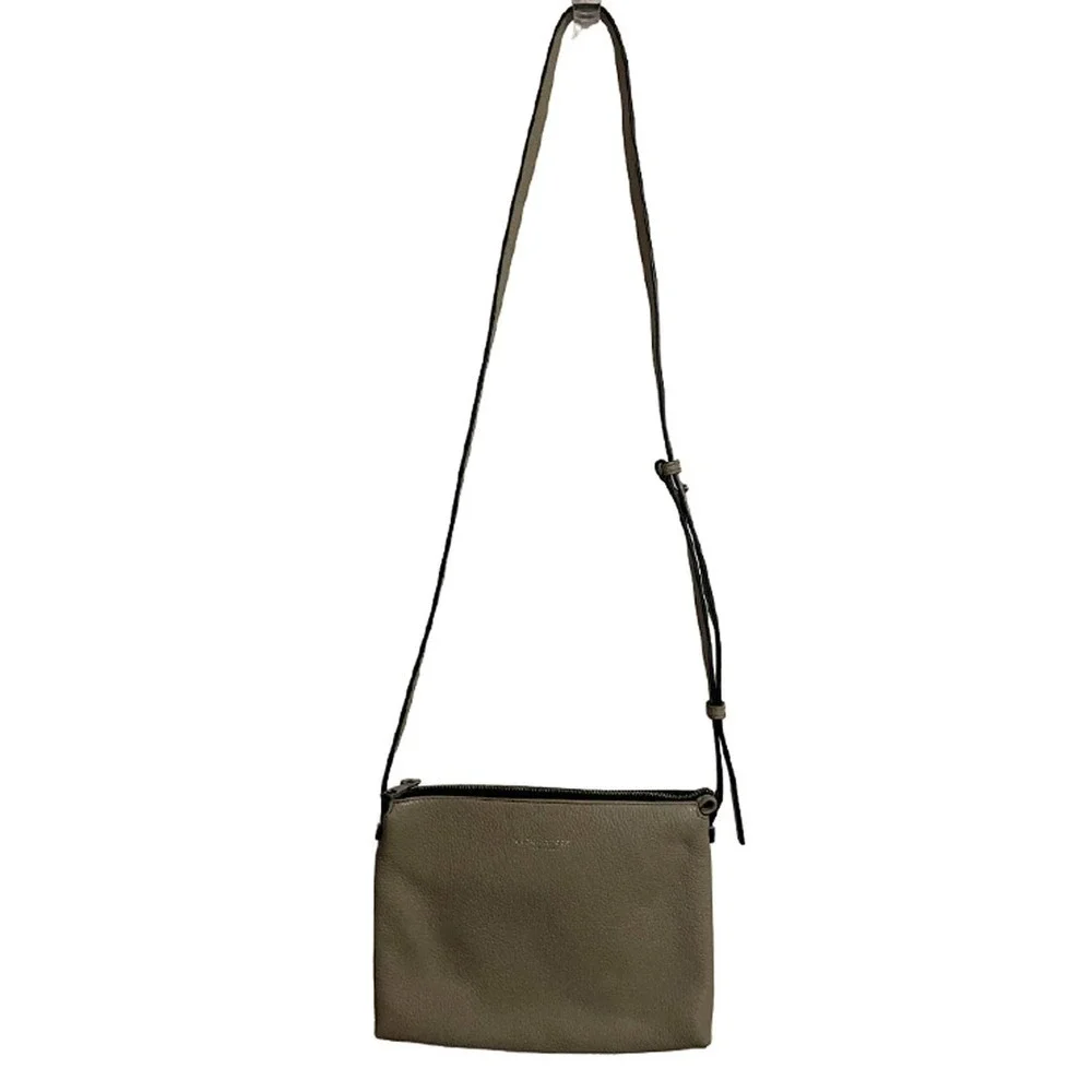 𝅺marc Jacobs Taupe Leather Crossbody Handbag